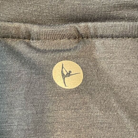 90 Degree by Reflex Funnel Neck Hooded Tee Castlerock Gray Long Sleeve Athletic - Picture 4 of 9